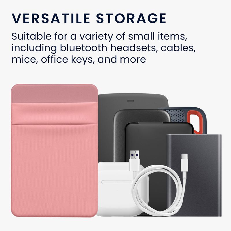 PC, gaming si accesorii - Periferice PC - Accesorii hard disk-uri externe - Husa SSD/HDD Kwmobile pentru SanDisk Portable SSD, Samsung T7 si Crucial X8, elastan, roz - Infinity.ro