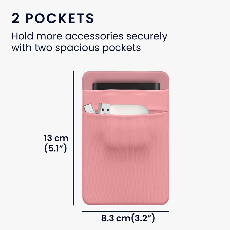 PC, gaming si accesorii - Periferice PC - Accesorii hard disk-uri externe - Husa SSD/HDD Kwmobile pentru SanDisk Portable SSD, Samsung T7 si Crucial X8, elastan, roz - Infinity.ro