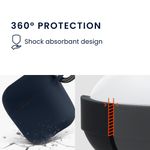 TV, Audio-Video si Foto - Portabile audio - Casti audio - Husa casti Kwmobile pentru Sennheiser ACCENTUM Open, protectie la zgarieturi, Silicon, albastru - Infinity.ro