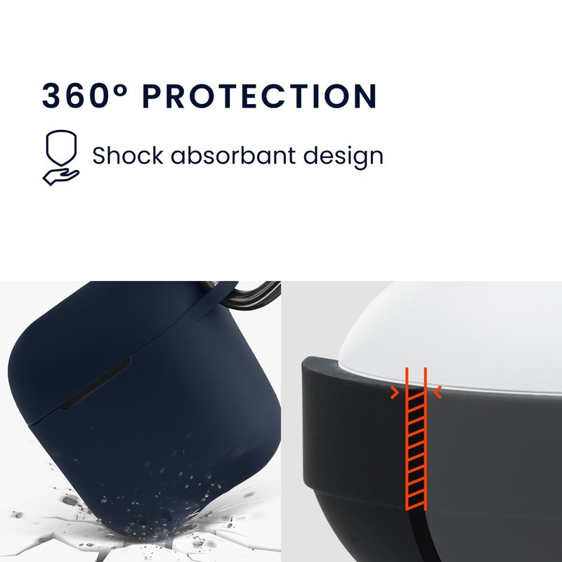 TV, Audio-Video si Foto - Portabile audio - Casti audio - Husa casti Kwmobile pentru Sennheiser ACCENTUM Open, protectie la zgarieturi, Silicon, albastru - Infinity.ro