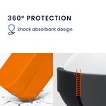 TV, Audio-Video si Foto - Portabile audio - Casti audio - Husa casti Kwmobile pentru Sony WF-1000XM6, protectie la zgarieturi, Silicon, portocaliu - Infinity.ro