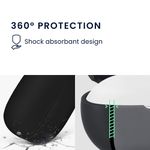 TV, Audio-Video si Foto - Portabile audio - Casti audio - Husa casti Kwmobile pentru Xiaomi Redmi Buds 8 Pro, protectie la zgarieturi, Silicon, negru - Infinity.ro