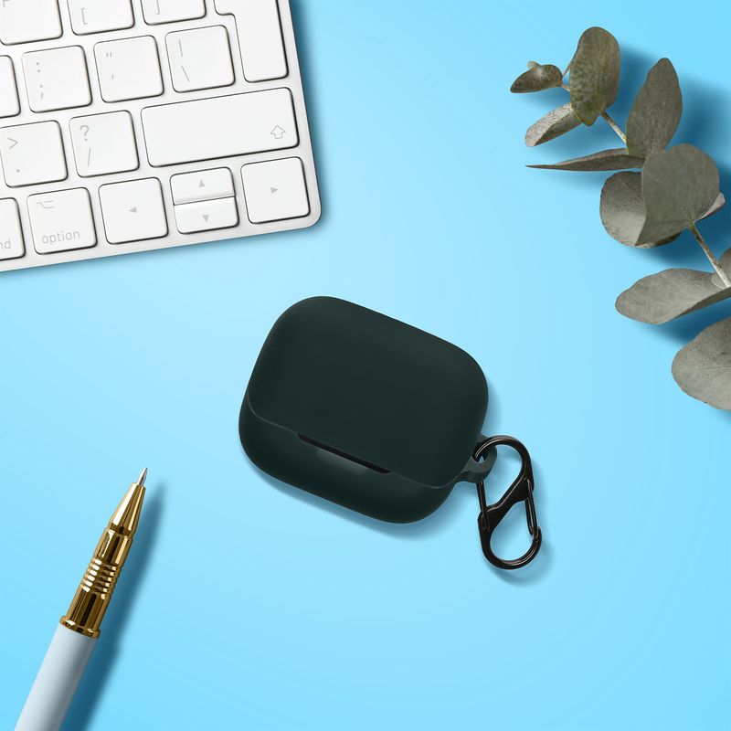 TV, Audio-Video si Foto - Portabile audio - Casti audio - Husa casti Kwmobile pentru Anker Soundcore K20i, protectie la zgarieturi, Silicon, verde - Infinity.ro