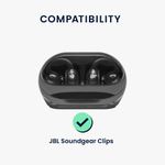 TV, Audio-Video si Foto - Portabile audio - Casti audio - Husa casti Kwmobile pentru JBL Soundgear Clips, protectie la zgarieturi, Silicon, verde - Infinity.ro