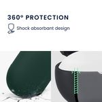 TV, Audio-Video si Foto - Portabile audio - Casti audio - Husa casti Kwmobile pentru JBL Soundgear Clips, protectie la zgarieturi, Silicon, verde - Infinity.ro