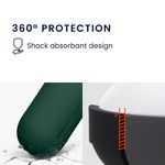 TV, Audio-Video si Foto - Portabile audio - Casti audio - Husa casti Kwmobile pentru Sony WF-C700N, protectie la zgarieturi, Silicon, verde inchis - Infinity.ro