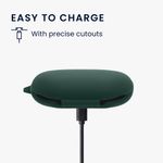 TV, Audio-Video si Foto - Portabile audio - Casti audio - Husa casti Kwmobile pentru JBL Soundgear Clips, protectie la zgarieturi, Silicon, verde - Infinity.ro