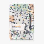 PC, gaming si accesorii - Retelistica - Cabluri si accesorii - Set 4 plase organizare cabluri Kwmobile, pentru depozitare, poliester, alb, negru - Infinity.ro
