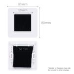 PC, gaming si accesorii - Retelistica - Cabluri si accesorii - Set 4 placi trecere cabluri Kwmobile, organizare, plastic, negru - Infinity.ro