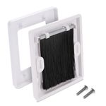 PC, gaming si accesorii - Retelistica - Cabluri si accesorii - Set 4 placi trecere cabluri Kwmobile, organizare, plastic, negru - Infinity.ro