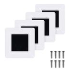 PC, gaming si accesorii - Retelistica - Cabluri si accesorii - Set 4 placi trecere cabluri Kwmobile, organizare, plastic, negru - Infinity.ro