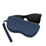 Ingrijire personala si Cosmetice - Sanatate si wellness - Optica medicala - Accesorii pentru ochelari si lentile de contact - Toc pentru ochelari Kwmobile, anti-alunecare, protectie la praf, fermoar, silicon, albastru - Infinity.ro