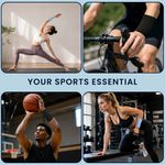 Sport si Outdoor - Echipament Sportiv - Accesorii echipament sportiv - Genti si borsete fitness - Set 2 borsete sport pentru incheietura Kwmobile, buzunar card, poliester, negru si albastru - Infinity.ro