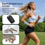 Sport si Outdoor - Echipament Sportiv - Accesorii echipament sportiv - Genti si borsete fitness - Set 2 borsete sport pentru incheietura Kwmobile, buzunar card, poliester, negru si albastru - Infinity.ro