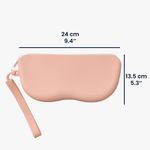 Ingrijire personala si Cosmetice - Sanatate si wellness - Optica medicala - Accesorii pentru ochelari si lentile de contact - Toc pentru ochelari Kwmobile, anti-alunecare, protectie la praf, fermoar, silicon, roz - Infinity.ro