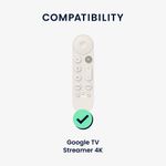 TV, Audio-Video si Foto - Accesorii TV si audio - Accesorii TV - Husa pentru telecomanda Kwmobile pentru Google TV Streamer 4K, anti-alunecare, silicon, negru - Infinity.ro