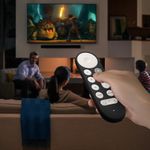 TV, Audio-Video si Foto - Accesorii TV si audio - Accesorii TV - Husa pentru telecomanda Kwmobile pentru Google TV Streamer 4K, anti-alunecare, silicon, negru - Infinity.ro