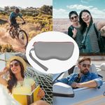 Ingrijire personala si Cosmetice - Sanatate si wellness - Optica medicala - Accesorii pentru ochelari si lentile de contact - Toc pentru ochelari Kwmobile, anti-alunecare, protectie la praf, fermoar, silicon, gri - Infinity.ro