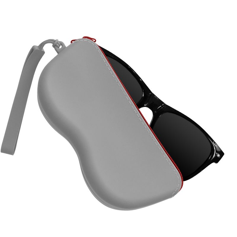 Ingrijire personala si Cosmetice - Sanatate si wellness - Optica medicala - Accesorii pentru ochelari si lentile de contact - Toc pentru ochelari Kwmobile, anti-alunecare, protectie la praf, fermoar, silicon, gri - Infinity.ro