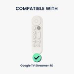 TV, Audio-Video si Foto - Accesorii TV si audio - Accesorii TV - Husa pentru telecomanda Kwmobile pentru Google TV Streamer 4K, anti-alunecare, TPU, negru, transparent - Infinity.ro