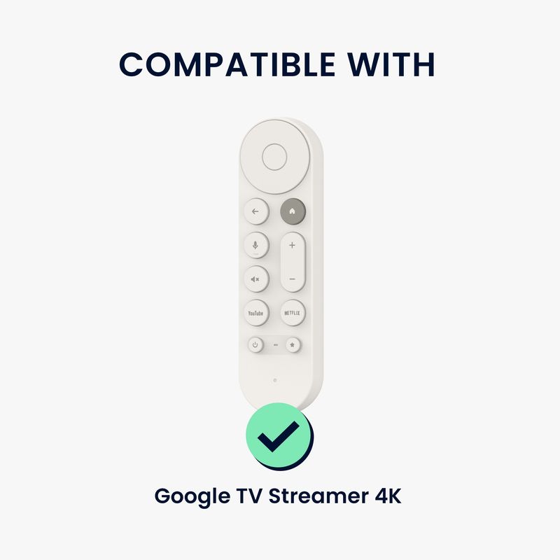TV, Audio-Video si Foto - Accesorii TV si audio - Accesorii TV - Husa pentru telecomanda Kwmobile pentru Google TV Streamer 4K, anti-alunecare, TPU, negru, transparent - Infinity.ro