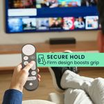 TV, Audio-Video si Foto - Accesorii TV si audio - Accesorii TV - Husa pentru telecomanda Kwmobile pentru Google TV Streamer 4K, anti-alunecare, TPU, negru, transparent - Infinity.ro