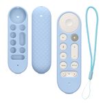 TV, Audio-Video si Foto - Accesorii TV si audio - Accesorii TV - Husa pentru telecomanda Kwmobile pentru Google TV Streamer 4K, anti-alunecare, silicon, albastru - Infinity.ro