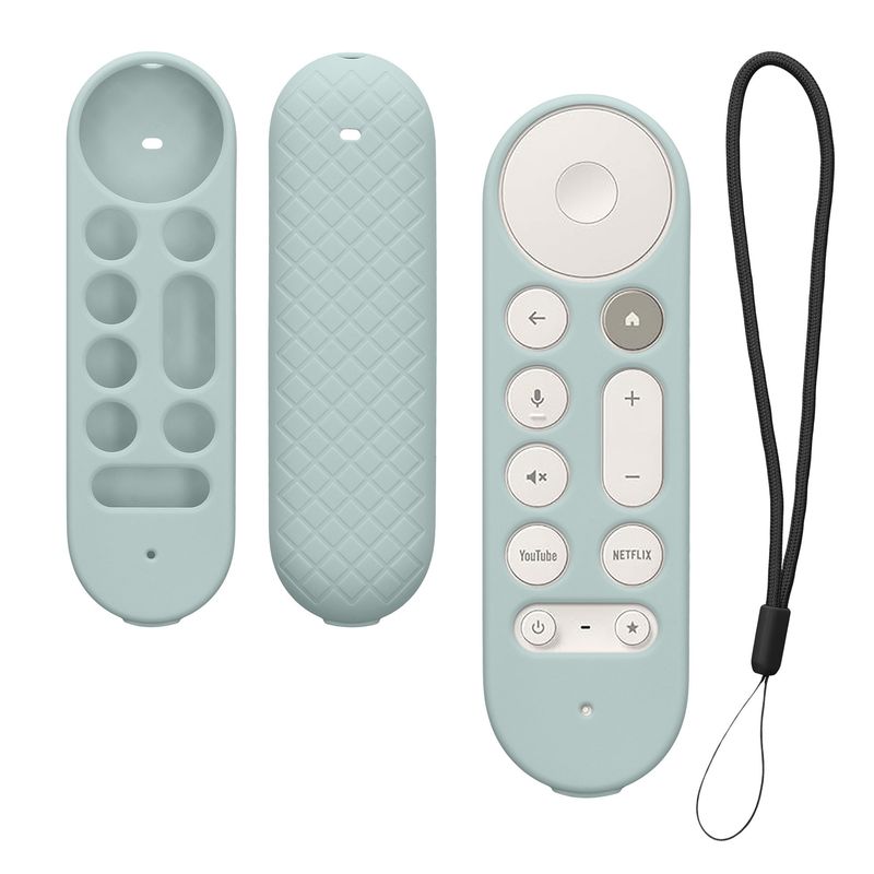 TV, Audio-Video si Foto - Accesorii TV si audio - Accesorii TV - Husa pentru telecomanda Kwmobile pentru Google TV Streamer 4K, anti-alunecare, silicon, verde - Infinity.ro