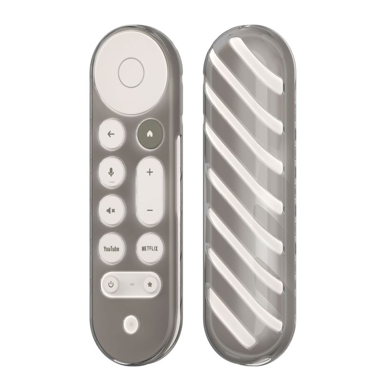 TV, Audio-Video si Foto - Accesorii TV si audio - Accesorii TV - Husa pentru telecomanda Kwmobile pentru Google TV Streamer 4K, anti-alunecare, TPU, negru, transparent - Infinity.ro