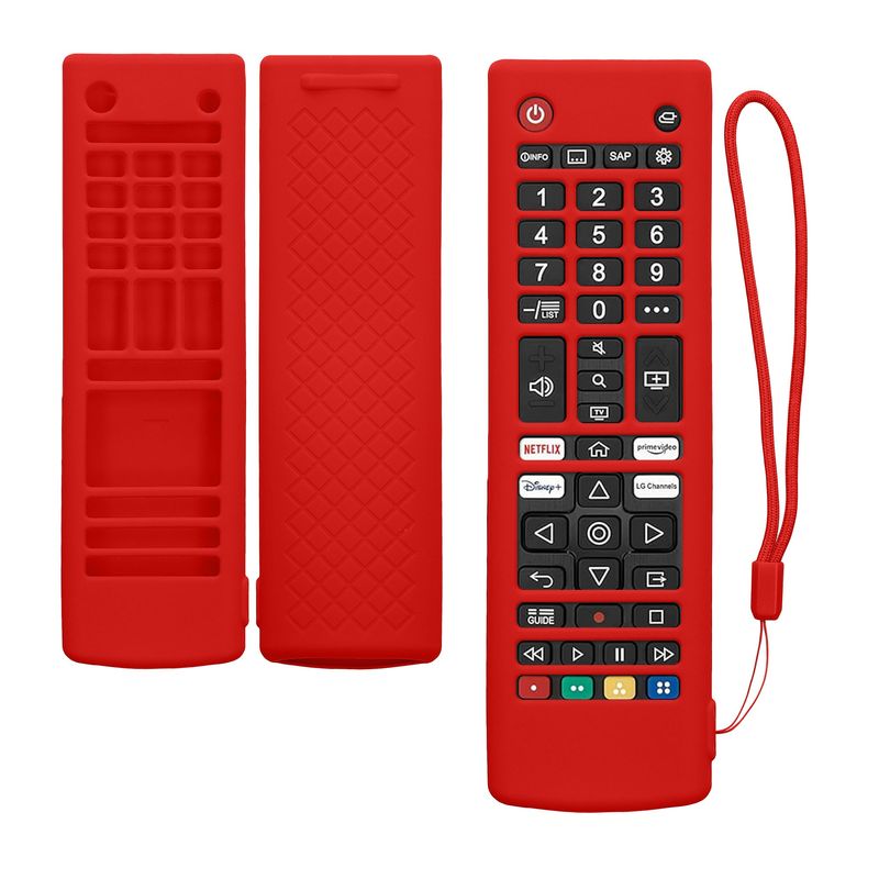 TV, Audio-Video si Foto - Accesorii TV si audio - Accesorii TV - Husa pentru telecomanda Kwmobile pentru LG Smart TV AKB, anti-alunecare, silicon, rosu - Infinity.ro