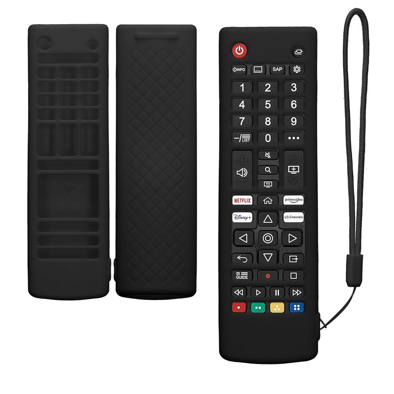 TV, Audio-Video si Foto - Accesorii TV si audio - Accesorii TV - Husa pentru telecomanda Kwmobile pentru LG Smart TV AKB, anti-alunecare, silicon, negru - Infinity.ro
