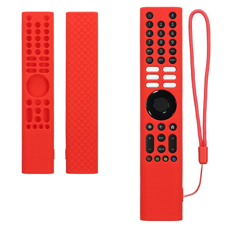 TV, Audio-Video si Foto - Accesorii TV si audio - Accesorii TV - Husa pentru telecomanda Kwmobile pentru Xiaomi XMRM-P3, anti-alunecare, silicon, rosu - Infinity.ro