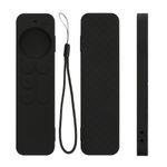 TV, Audio-Video si Foto - Accesorii TV si audio - Accesorii TV - Husa pentru telecomanda Kwmobile pentru Apple Siri Remote generatia 2 si 3, anti-alunecare, silicon, negru - Infinity.ro