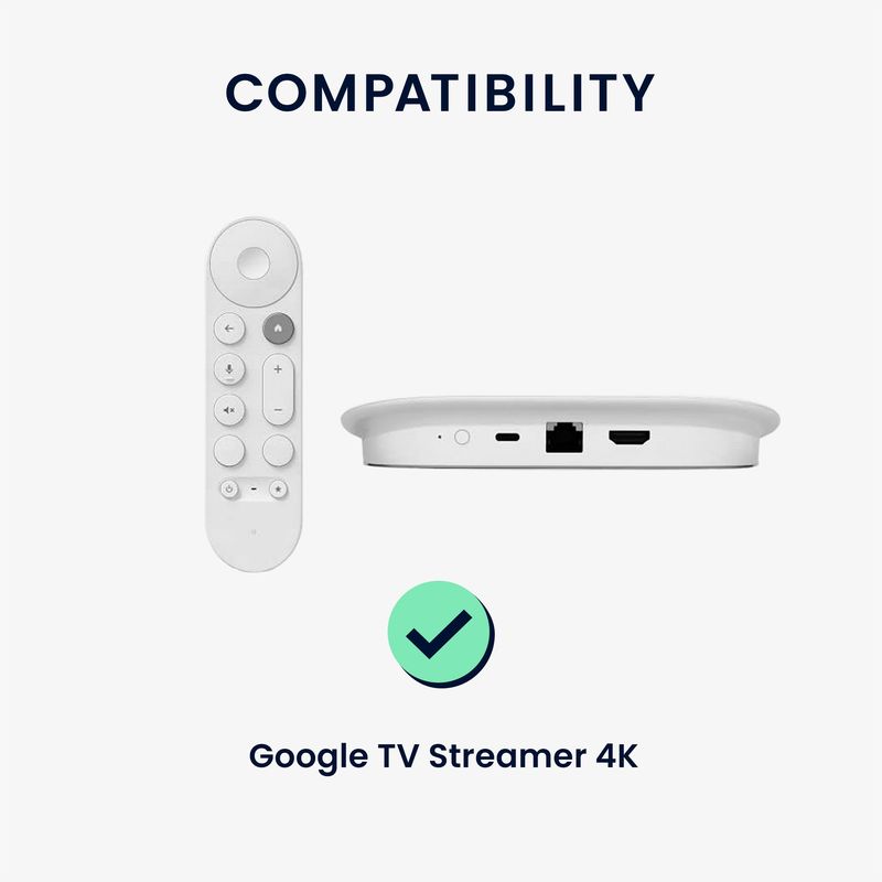 TV, Audio-Video si Foto - Accesorii TV si audio - Accesorii TV - Set 2 huse telecomanda Kwmobile pentru Google TV Streamer 4K, anti-alunecare, silicon, albastru - Infinity.ro