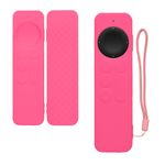 TV, Audio-Video si Foto - Accesorii TV si audio - Accesorii TV - Husa pentru telecomanda Kwmobile pentru Apple Siri Remote generatia 2 si 3, anti-alunecare, silicon, roz - Infinity.ro