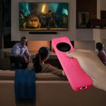 TV, Audio-Video si Foto - Accesorii TV si audio - Accesorii TV - Husa pentru telecomanda Kwmobile pentru Apple Siri Remote generatia 2 si 3, anti-alunecare, silicon, roz - Infinity.ro