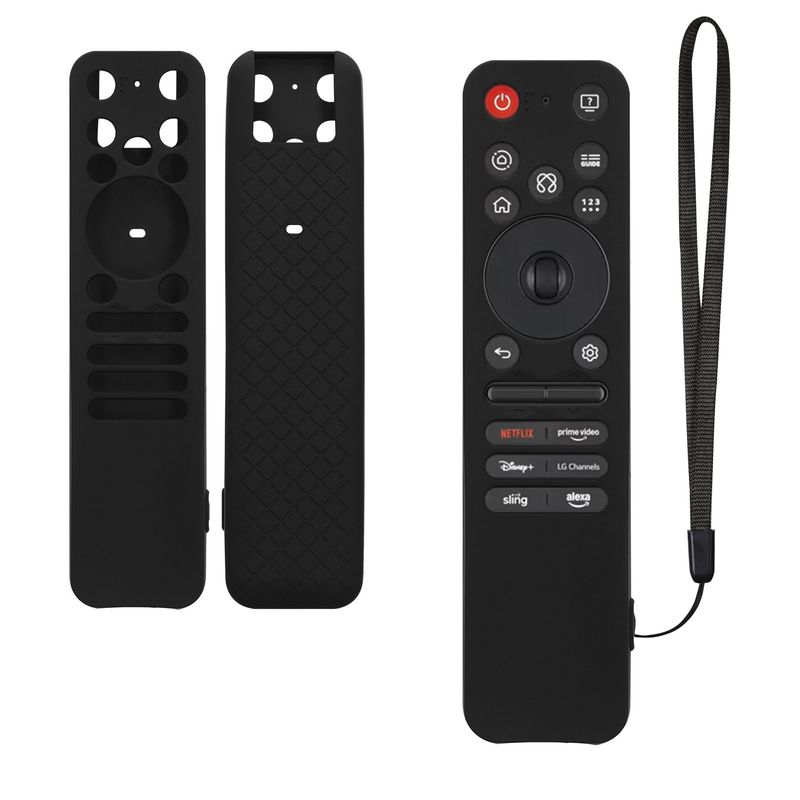 TV, Audio-Video si Foto - Accesorii TV si audio - Accesorii TV - Husa pentru telecomanda Kwmobile pentru LG MR25GA, anti-alunecare, silicon, negru - Infinity.ro