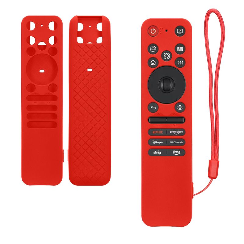 TV, Audio-Video si Foto - Accesorii TV si audio - Accesorii TV - Husa pentru telecomanda Kwmobile pentru LG MR25GA, anti-alunecare, silicon, rosu - Infinity.ro