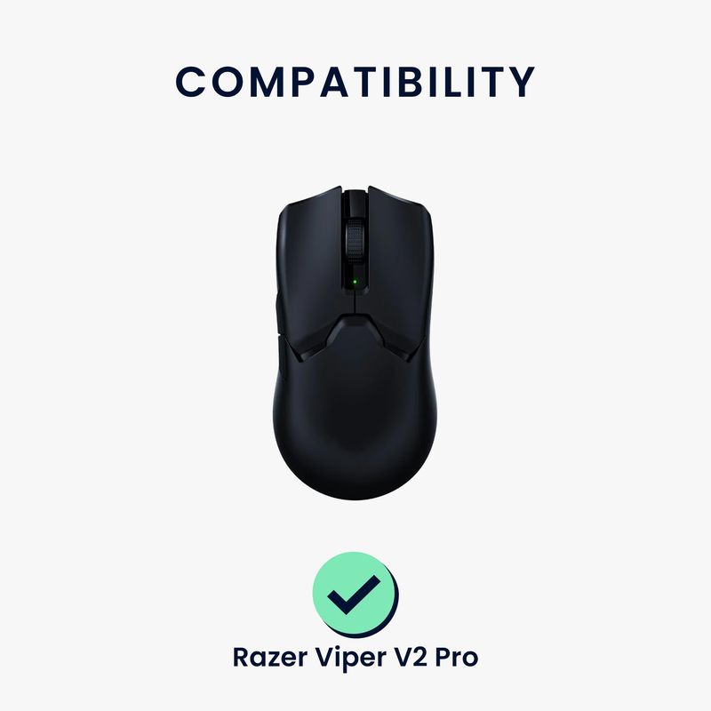 PC, gaming si accesorii - Periferice PC - Periferice Diverse - Set picioruse mouse Kwmobile pentru Razer Viper V2 Pro, PTFE, negru, autoadezive, alunecare usoara - Infinity.ro
