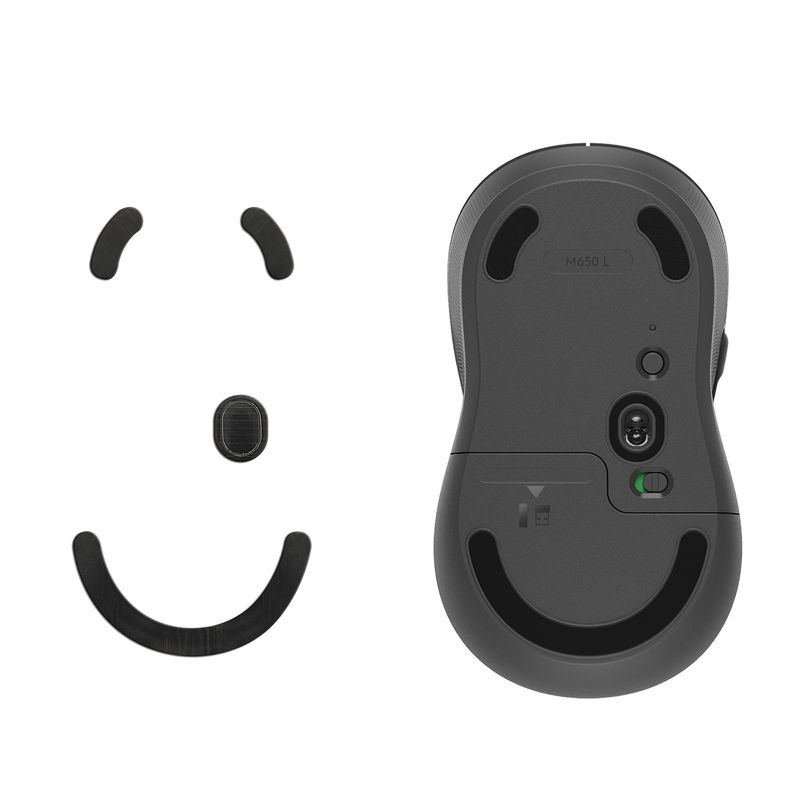 PC, gaming si accesorii - Periferice PC - Periferice Diverse - Set picioruse mouse Kwmobile pentru Logitech M650 L/M750 L, PTFE, negru, autoadezive, alunecare usoara - Infinity.ro