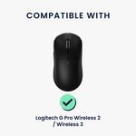 PC, gaming si accesorii - Periferice PC - Periferice Diverse - Grip mouse Kwmobile pentru Logitech G Pro Wireless 2/Wireless 3, piele ecologica, negru, autoadeziv, anti-alunecare - Infinity.ro