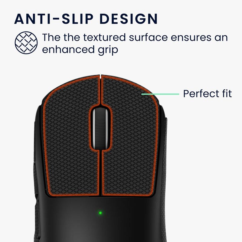 PC, gaming si accesorii - Periferice PC - Periferice Diverse - Grip mouse Kwmobile pentru Logitech G Pro Wireless 2/Wireless 3, piele ecologica, negru, autoadeziv, anti-alunecare - Infinity.ro