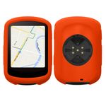 Sport si Outdoor - Ciclism - Accesorii pentru biciclete - Suporturi accesorii biciclete - Husa GPS Kwmobile pentru Garmin Edge 840/Edge 540, anti-alunecare, silicon, portocaliu - Infinity.ro