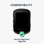 Sport si Outdoor - Ciclism - Accesorii pentru biciclete - Suporturi accesorii biciclete - Husa GPS Kwmobile pentru Garmin Edge 840/Edge 540, anti-alunecare, silicon, portocaliu - Infinity.ro