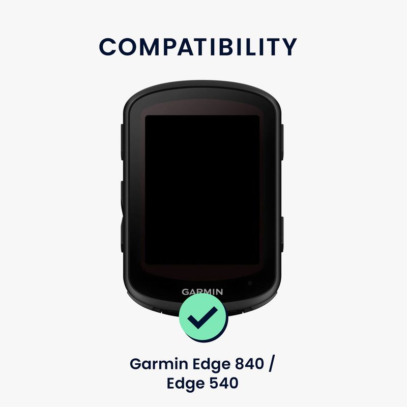 Sport si Outdoor - Ciclism - Accesorii pentru biciclete - Suporturi accesorii biciclete - Husa GPS Kwmobile pentru Garmin Edge 840/Edge 540, anti-alunecare, silicon, albastru - Infinity.ro