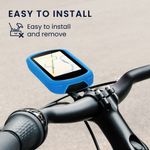 Sport si Outdoor - Ciclism - Accesorii pentru biciclete - Suporturi accesorii biciclete - Husa GPS Kwmobile pentru Garmin Edge 840/Edge 540, anti-alunecare, silicon, albastru - Infinity.ro