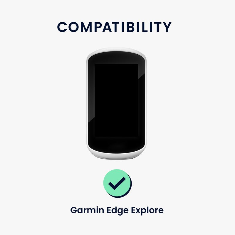 Sport si Outdoor - Ciclism - Accesorii pentru biciclete - Suporturi accesorii biciclete - Husa GPS Kwmobile pentru Garmin Edge Explore, anti-alunecare, silicon, negru - Infinity.ro