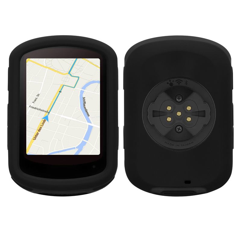 Sport si Outdoor - Ciclism - Accesorii pentru biciclete - Suporturi accesorii biciclete - Husa GPS Kwmobile pentru Garmin Edge 840/Edge 540, anti-alunecare, silicon, negru - Infinity.ro