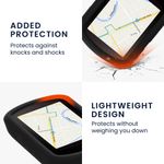 Sport si Outdoor - Ciclism - Accesorii pentru biciclete - Suporturi accesorii biciclete - Husa GPS Kwmobile pentru Garmin Edge 840/Edge 540, anti-alunecare, silicon, negru - Infinity.ro