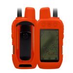 Sport si Outdoor - Ciclism - Accesorii pentru biciclete - Suporturi accesorii biciclete - Husa GPS Kwmobile pentru Garmin Alpha 200i/Alpha 300i, anti-alunecare, silicon, portocaliu - Infinity.ro